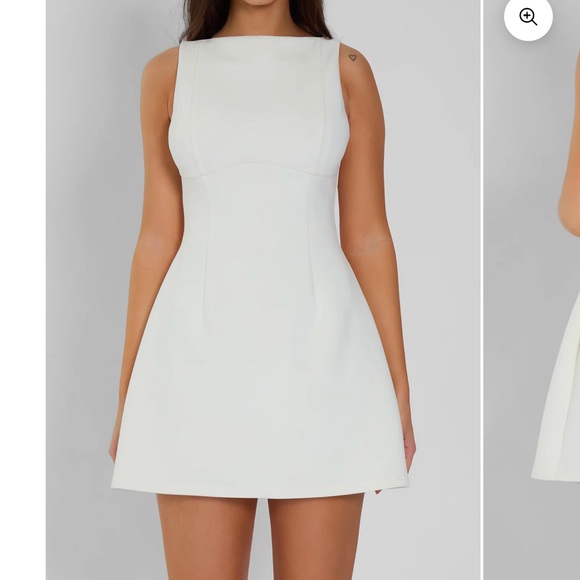 leau Dresses & Skirts - Leau Estelle Sleeveless White Mini Dress